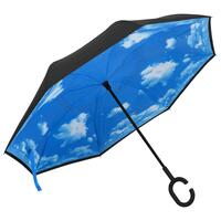 Paraply 108 cm C-håndtag sort