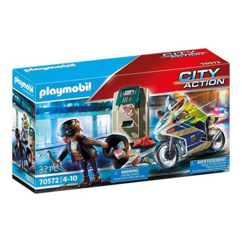 Se Playmobil City Action - Politi-motorcykel Og Pengerøver - 70572 hos Boligcenter.dk