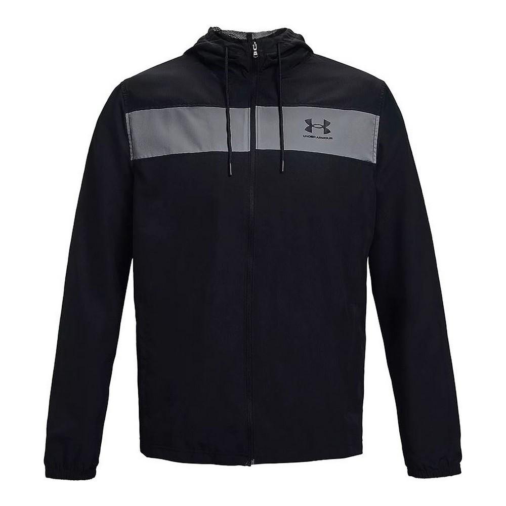 Sportsjakke til Mænd Under Armour Windbreaker Sort L