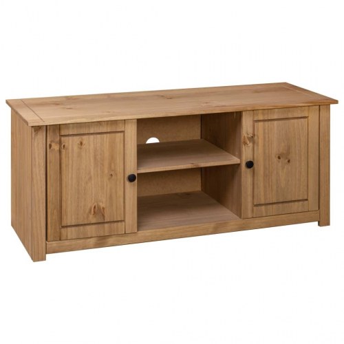 Tv-bord i massivt fyrretræ - Panama-serien 120×40×50 cm