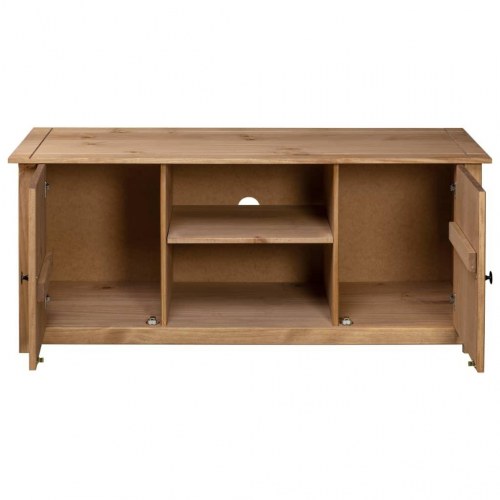 Tv-bord i massivt fyrretræ - Panama-serien 120×40×50 cm