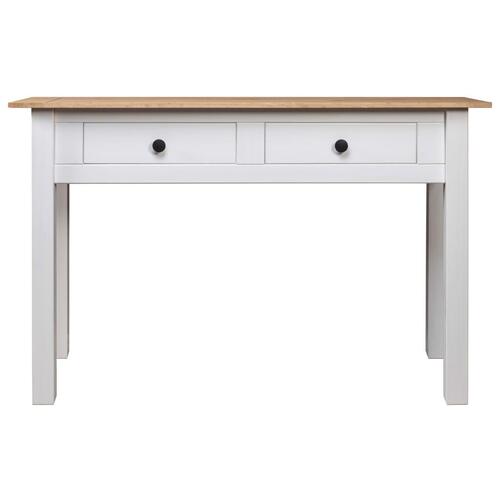 Konsolbord Panama-serien 110x40x72 cm massivt fyrretræ hvid