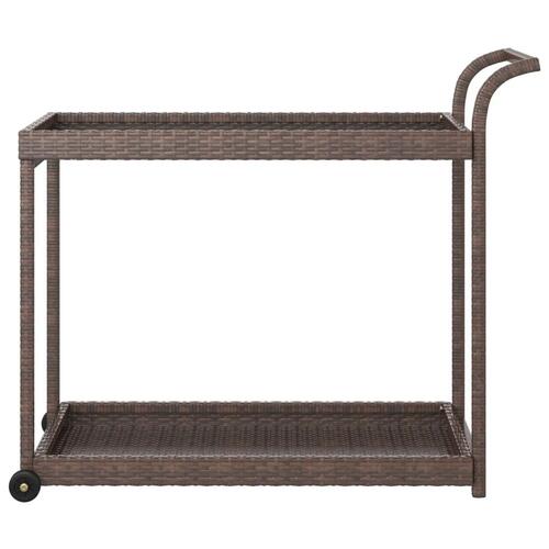 Barvogn 100x45x83 cm polyrattan brun