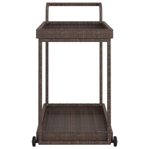 Barvogn 100x45x83 cm polyrattan brun