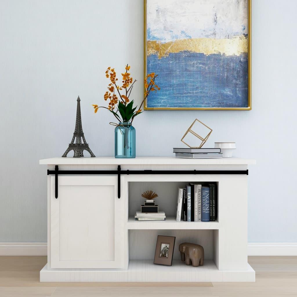 Mini-skydelågesæt til skabe kulstofstål 122 cm billede