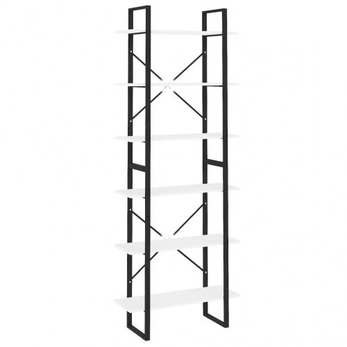 Højskab 80x30x210 cm konstrueret træ hvid