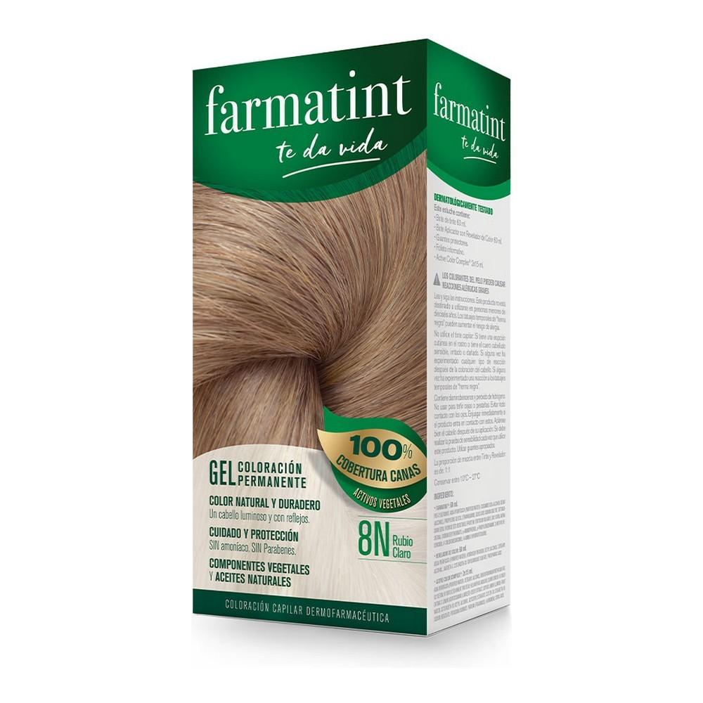 Permanent hårfarve Farmatint Gel 8N Lys Blond - 5 stk.