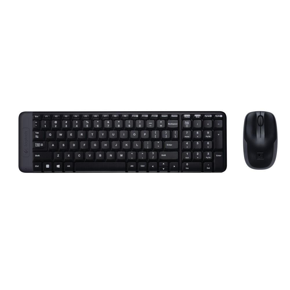 Tastatur Og Trådløs Mus Logitech Mk220 Qwerty Engelsk Eeuu