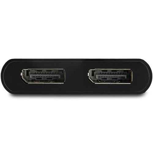 StarTech DisplayPort MST-hub 2x DP - Sort - 4K Ultra HD (MSTDP122DP)