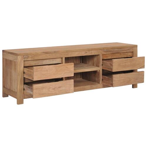 Tv-skab 115x30x40 cm massivt teaktræ