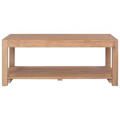 Sofabord 100x50x40 cm massivt teaktræ