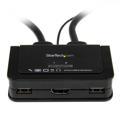 StarTech KVM-kontakt SV211HDUA - 2-port HDMI USB med lyd
