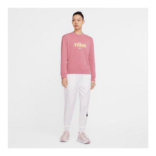 Nike dame sweatshirt Crew, pink - XS, 100% bomuld