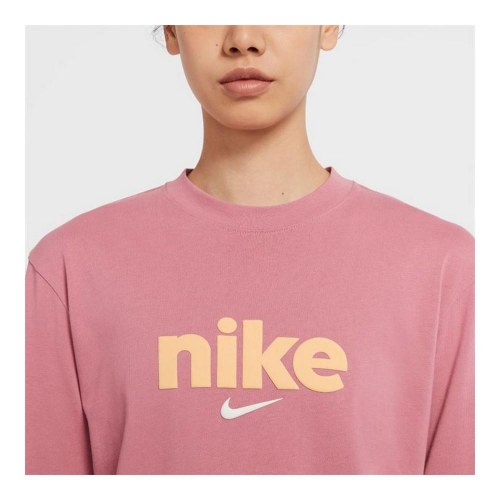Nike dame sweatshirt Crew, pink - XS, 100% bomuld