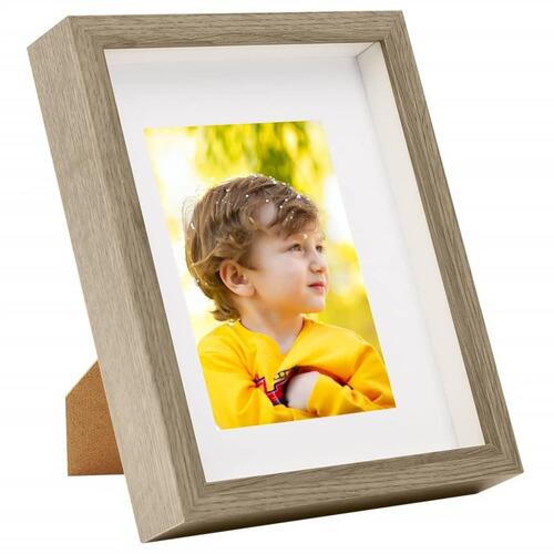 3D-billedrammer 3 stk. 20x25 cm til 13x18 cm billede mørkt træ