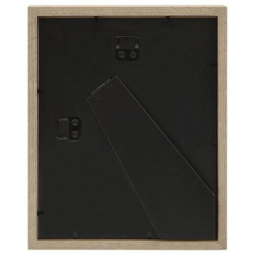 3D-billedrammer 3 stk. 20x25 cm til 13x18 cm billede mørkt træ