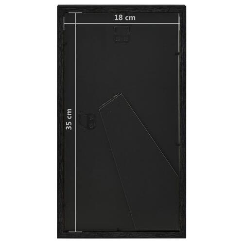 3D-billedrammer 3 stk. 18x35 cm til 3x(10x15 cm) billede sort