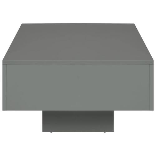 Sofabord 115 x 55 x 31 cm MDF grå højglans