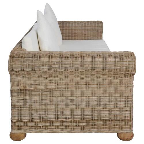 3-personers sofa med hynder naturlig rattan