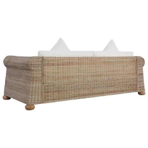 3-personers sofa med hynder naturlig rattan