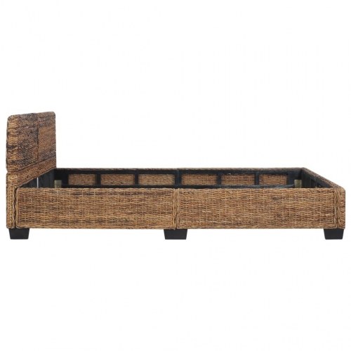 Sengestel 140 x 200 cm naturlig rattan