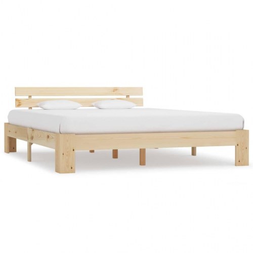 Sengeramme uden madras 180x200 cm massivt fyrretræ