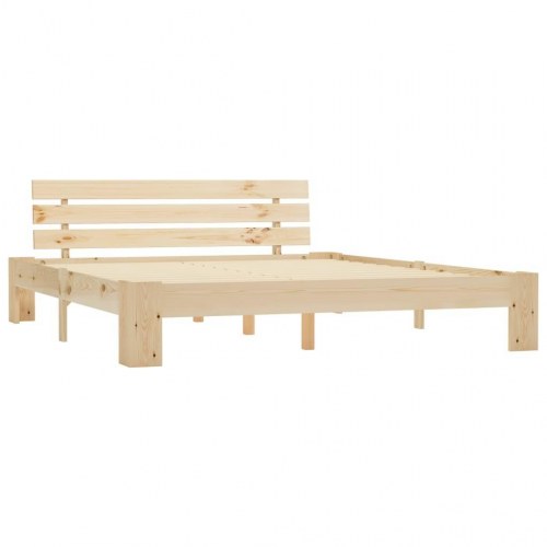 Sengeramme uden madras 180x200 cm massivt fyrretræ