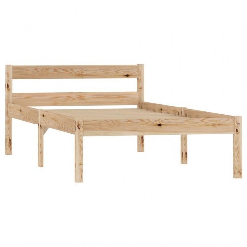 Sengestel i massivt fyrretræ 100 x 200 cm - natur
