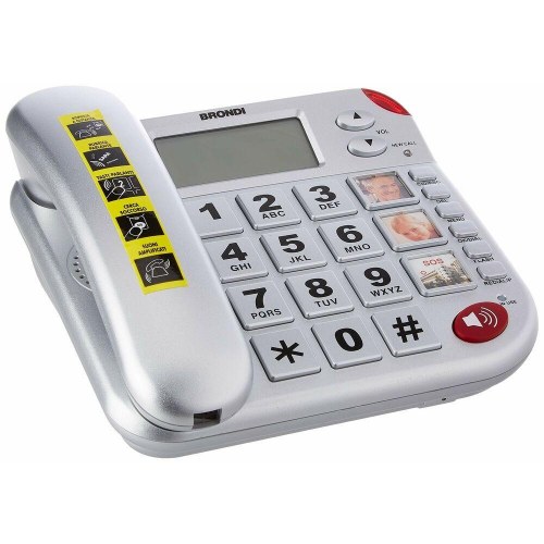 Fastnettelefon til ældre Super Bravo Plus (OUTLET A+)