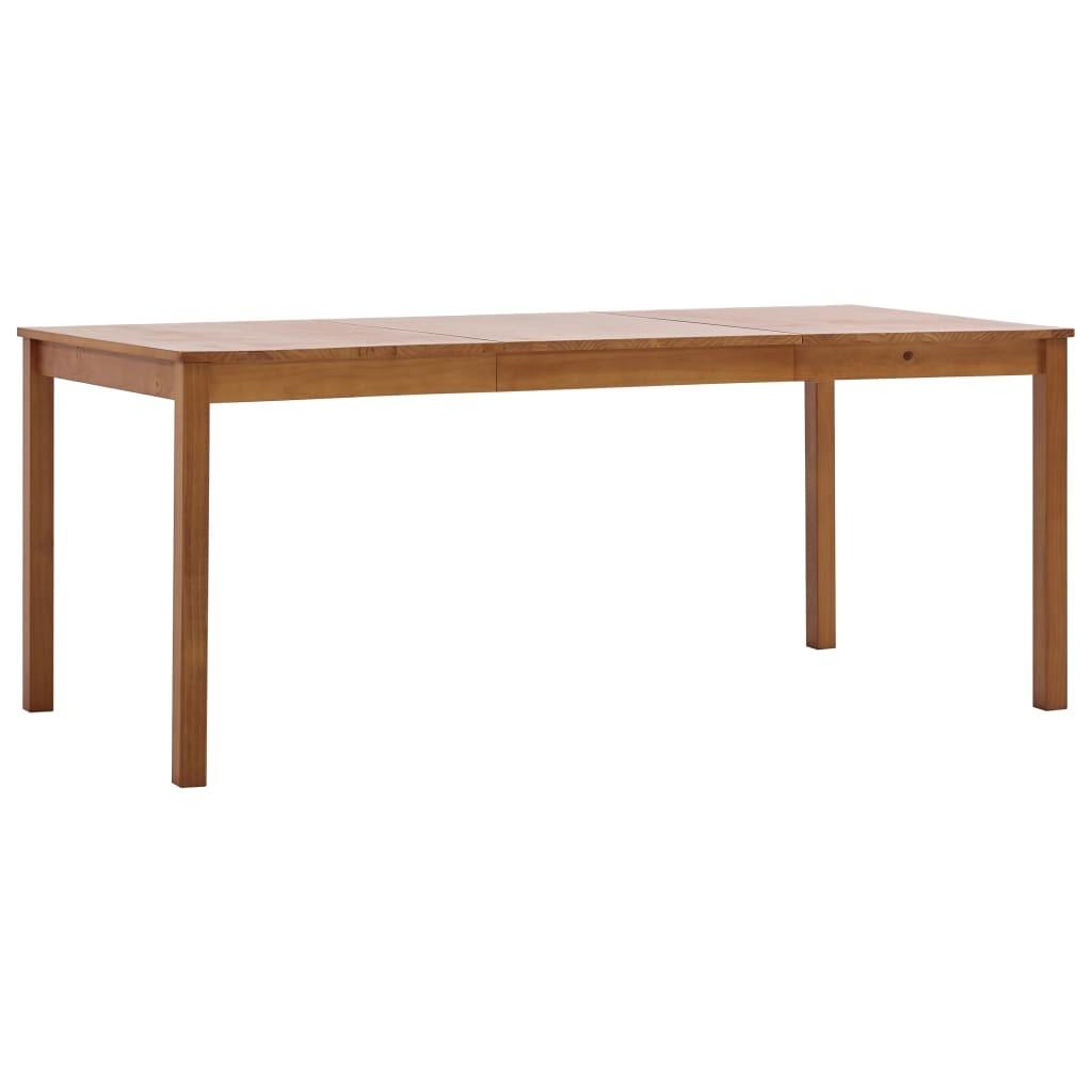 Spisebord 180 x 90 x 73 cm fyrretræ gyldenbrun