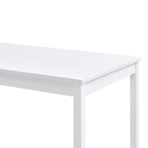Spisebord 180 x 90 x 73 cm fyrretræ hvid