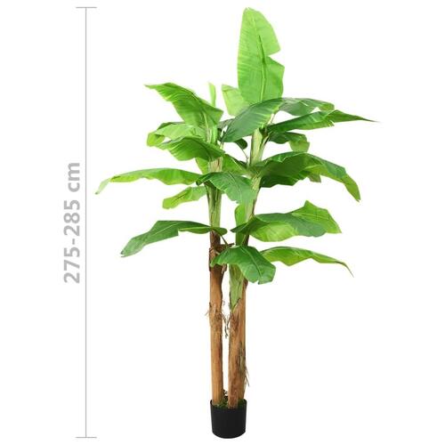Kunstig bananpalme med potte 300 cm grøn