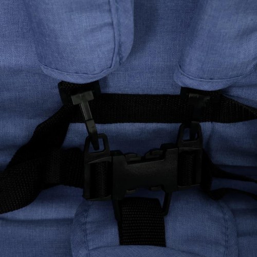 Tvillingeklapvogn stål marineblå