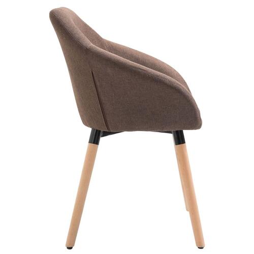 Spisebordsstole 2 stk. stof brun
