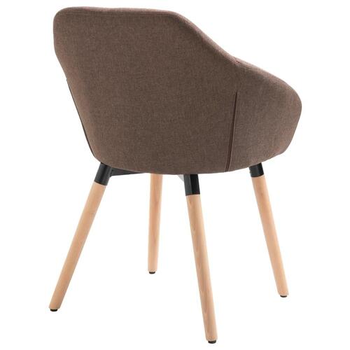 Spisebordsstole 2 stk. stof brun