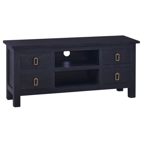 Tv-skab 100x30x45 cm massivt mahognitræ mørkebrun