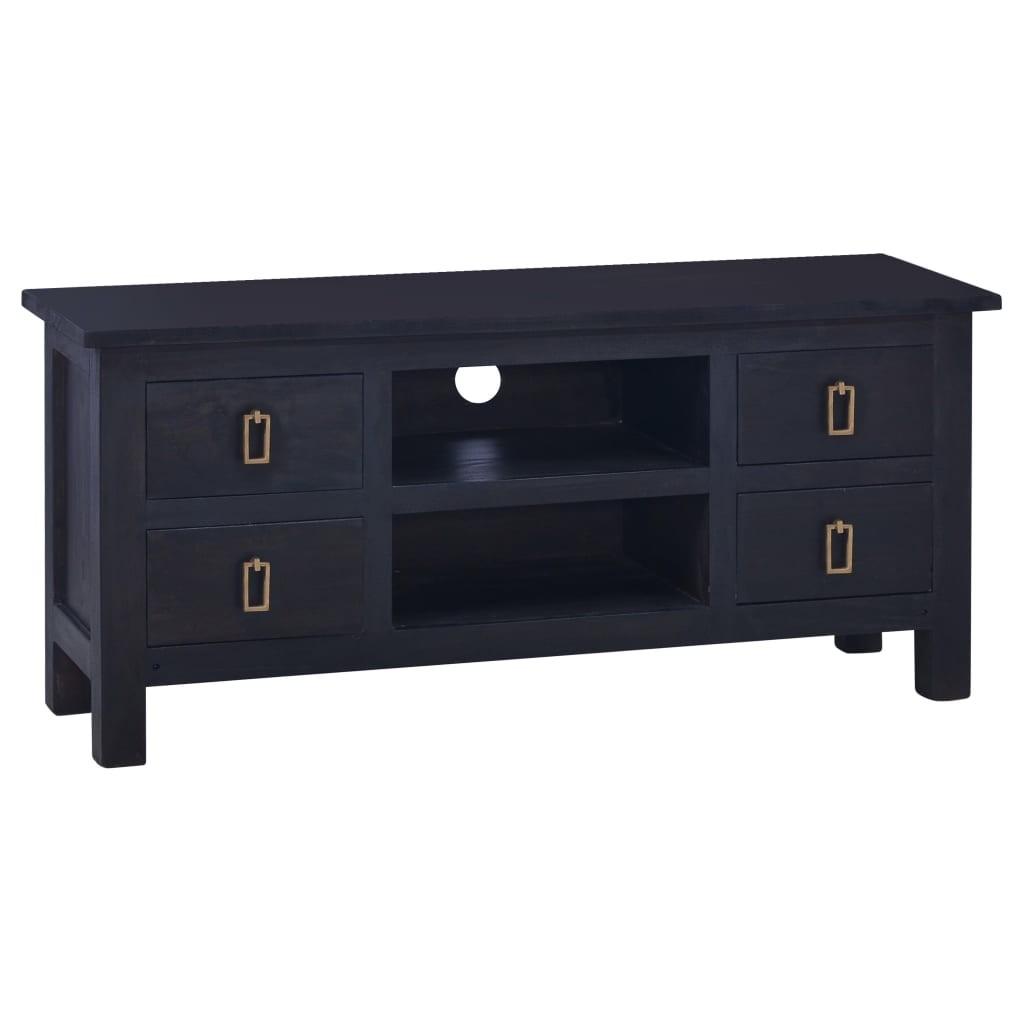 Tv-skab 100x30x45 cm massivt mahognitræ mørkebrun