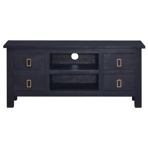 Tv-skab 100x30x45 cm massivt mahognitræ mørkebrun