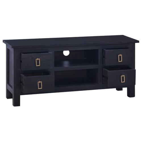 Tv-skab 100x30x45 cm massivt mahognitræ mørkebrun