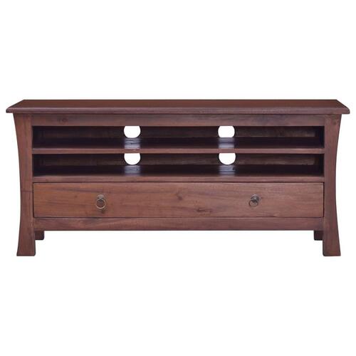 Tv-skab 100x30x45 cm massivt mahognitræ klassisk brun
