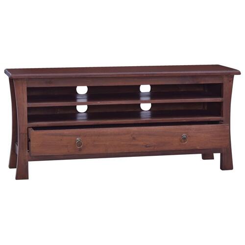 Tv-skab 100x30x45 cm massivt mahognitræ klassisk brun