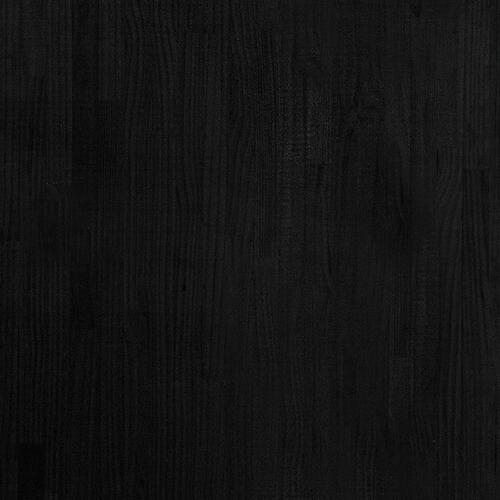 Reol 80x30x210 cm massivt fyrretræ sort