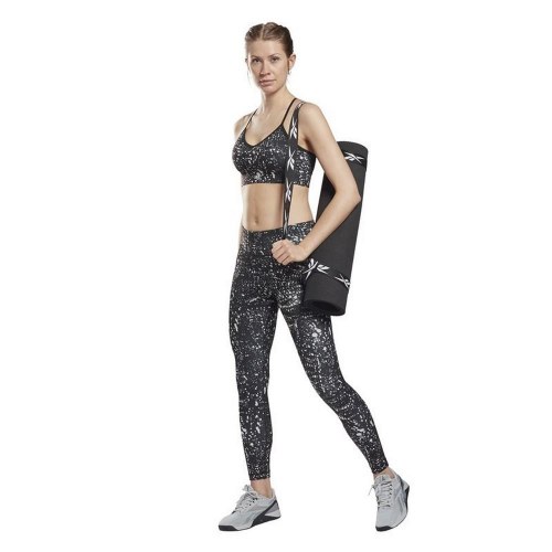 Reebok Workout Ready Printed sportsleggings til kvinder - Sort, str. S
