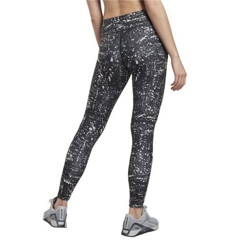 Reebok Workout Ready Printed sportsleggings til kvinder - Sort, str. S