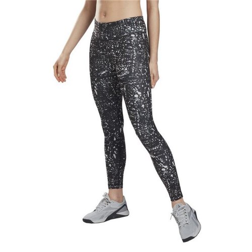 Reebok Workout Ready Printed sportsleggings til kvinder - Sort, str. S