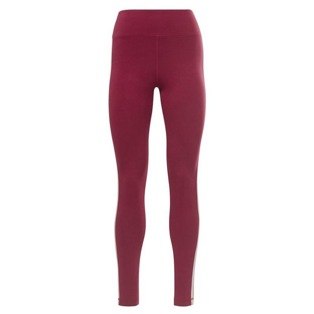 Sport Leggings Til Kvinder Reebok Pping Cotton Mørkerød