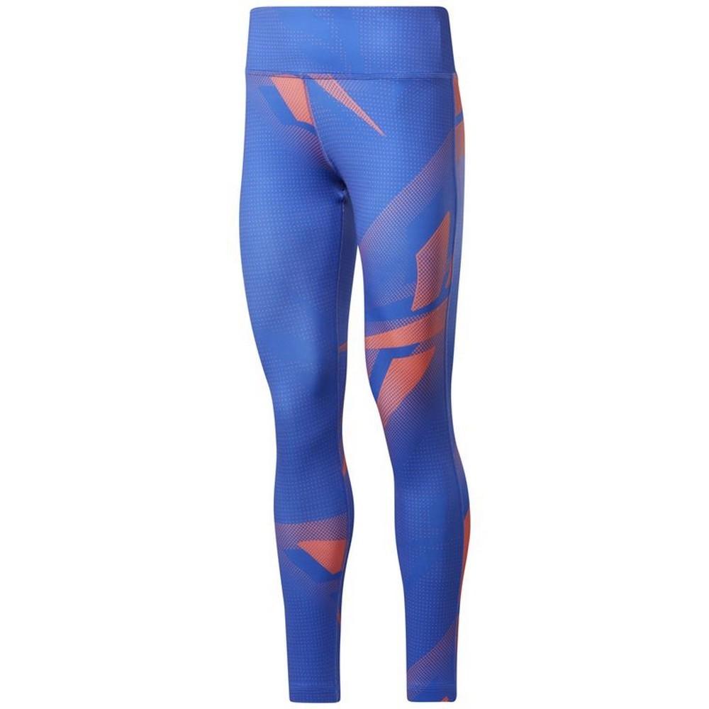 Sport Leggings Til Kvinder Reebok Myt Printed Blå