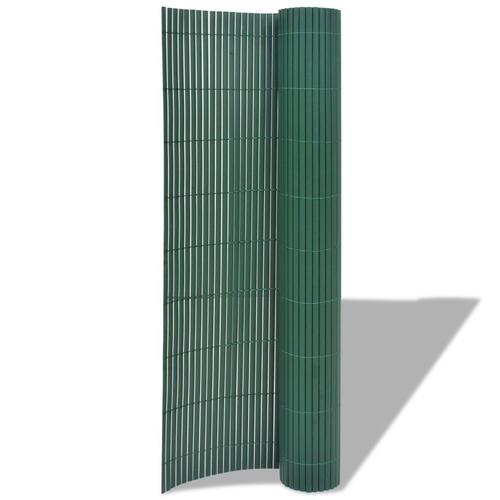 Dobbeltsidet havehegn PVC 90 x 500 cm grøn