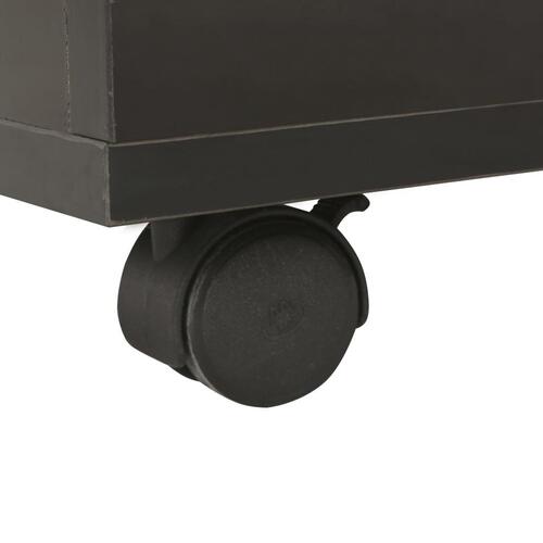 Sofabord 60x60x35 cm spånplade sort højglans