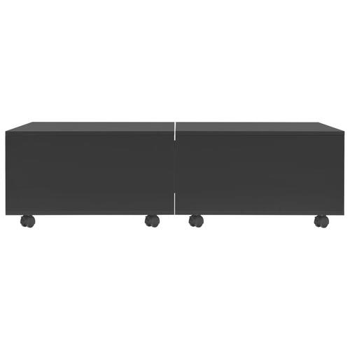 Sofabord 120 x 60 x 35 cm sort højglans
